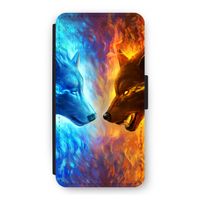 Fire & Ice: iPhone 12 Flip Hoesje