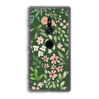 Botanical green sweet flower heaven: Sony Xperia XZ2 Transparant Hoesje