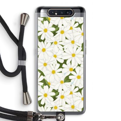 Summer Daisies: Samsung Galaxy A80 Transparant Hoesje met koord