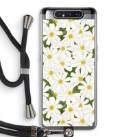Summer Daisies: Samsung Galaxy A80 Transparant Hoesje met koord