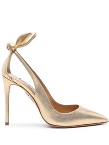 Aquazzura escarpins Bow Tie 105 mm - Or