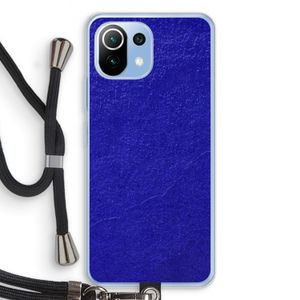 Majorelle Blue: Xiaomi Mi 11 Lite Transparant Hoesje met koord