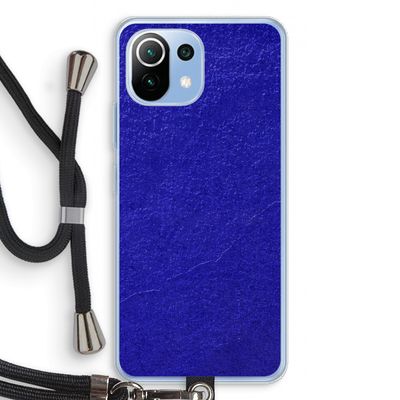 Majorelle Blue: Xiaomi Mi 11 Lite Transparant Hoesje met koord