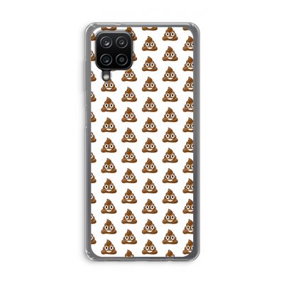 Poop emoji: Samsung Galaxy A12 Transparant Hoesje