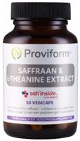 Proviform Saffraan 30mg active & theanine 100mg 30 Vegetarische capsules