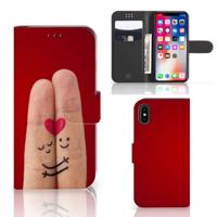 Apple iPhone X | Xs | Wallet Case | met Pasjes | Liefde - Origineel Romantisch Cadeau