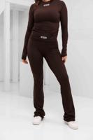 Unique The Label Nena Pants Dames Bruin - Maat L - Kleur: Bruin | Soccerfanshop