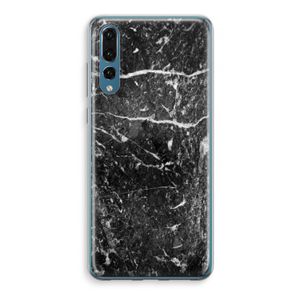 Zwart marmer: Huawei P20 Pro Transparant Hoesje