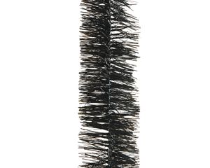 Guirlande lametta d7,5h270 cm zwart - Decoris