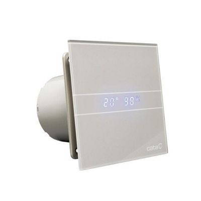 Badkamer Ventilator Cata E-100 GBTH Timer En Vochtsensor 100 mm 4W/8W Zilver Cata