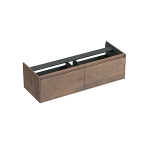 Onderkast Forzalaqua Reno 140x51x40 Cm 2 Lades Softclose Eiken Havanna