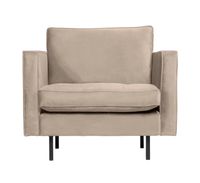 BePureHome Fauteuil Rodeo Classic Velvet - Khaki - thumbnail