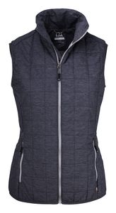 Cutter & Buck 351409 Rainier Vest Ladies - Antraciet Navy Mélange - XL