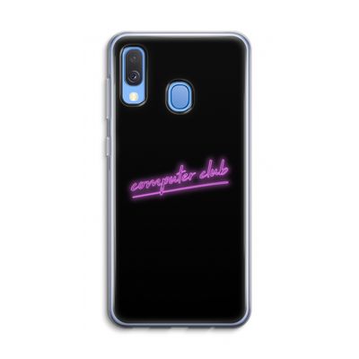 Vice Black: Samsung Galaxy A40 Transparant Hoesje