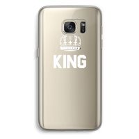 King zwart: Samsung Galaxy S7 Transparant Hoesje