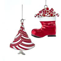 4 inch Peppermint Boot & Tree W/Stones 9,144x7,366x0,762 cm kerstornament - Kurt s adler 4 inch Peppermint Boot & Tree W/Stones 9,144x7,366x0,762 cm kerstornament - Kurt s adler