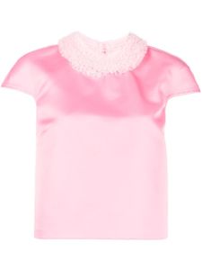 Viktor & Rolf blouse à col volanté - Rose