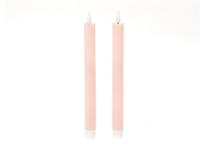 Dinerkaars LED vlam 24.5cm roze