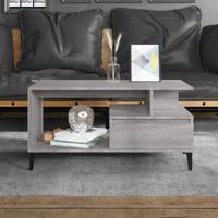 Salontafel 90x49x45 cm bewerkt hout grijs sonoma Salontafel 90x49x45 cm bewerkt hout grijs sonoma