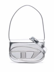 Diesel sac porté épaule 1DR en cuir - Argent