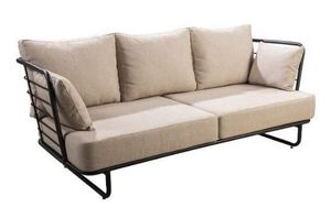 Taiyo sofa 3 seater alu black/flax beige - Yoi