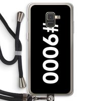 #9000: Samsung Galaxy A8 (2018) Transparant Hoesje met koord