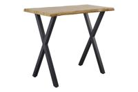 Bartafel WILD 120cm tafelblad 40mm X-poten wild eiken-look naturel - 45080