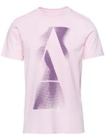 Aztech Mountain Altitude logo-print cotton T-shirt - Rose