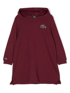 Lacoste Kids robe à logo brodé - Rouge