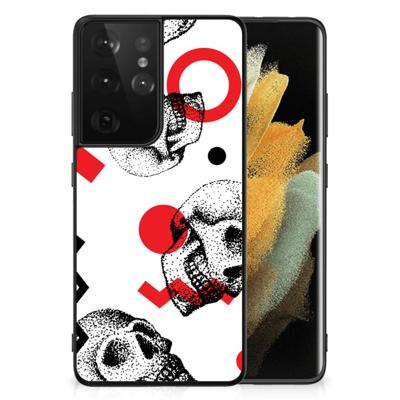Telefoonhoesje Samsung Galaxy S21 Ultra Skull Red