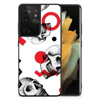 Telefoonhoesje Samsung Galaxy S21 Ultra Skull Red