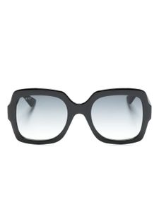 Gucci Eyewear lunettes de soleil oversize à logo - Noir