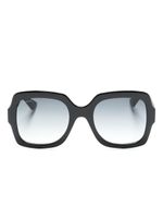 Gucci Eyewear lunettes de soleil oversize à logo - Noir