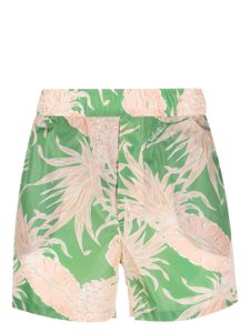 Valentino Garavani short de bain à imprimé ananas - Vert