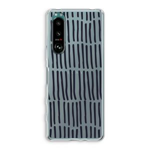 Moroccan stripes: Sony Xperia 5 III Transparant Hoesje