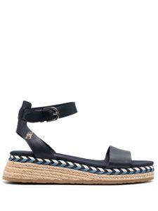 Tommy Hilfiger espadrilles en cuir - Bleu