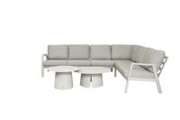 Qopps Okios loungebank 2-3 met 2 Okios koffietafeltjes