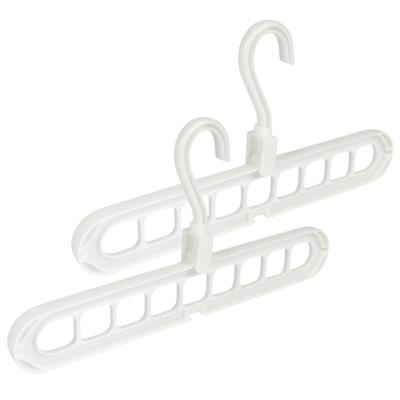 Benson Multifunctionele kledinghangers - 2x stuks - 33 cm - verticaal gebruik Benson Multifunctionele kledinghangers - 2x stuks - 33 cm - verticaal gebruik