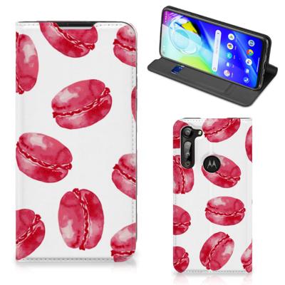 Motorola Moto G8 Power | Flip Style Cover | Pink Macarons