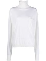 QUIRA pull en maille fine - Blanc