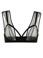 Maison Close soutien-gorge à empiècements en résille - Noir - thumbnail