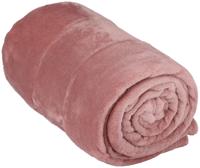 Flanellen plaid in roze 200x150cm