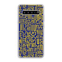 Majorelle Blue Print: Samsung Galaxy S10 5G Transparant Hoesje Majorelle Blue Print: Samsung Galaxy S10 5G Transparant Hoesje