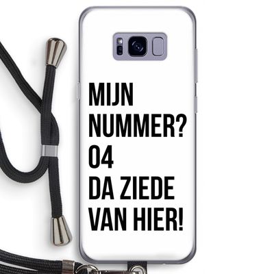 Da ziede van hier: Samsung Galaxy S8 Transparant Hoesje met koord
