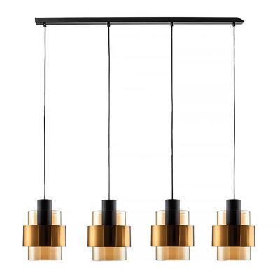 Freelight Hanglamp Chiasso 4 lichts L120 cm zwart goud