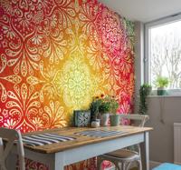 Zen ruimte fotobehang bloem