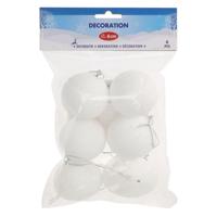 Decoratie Sneeuwballen 6cm, 6st.