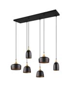 Trio Design hanglamp Chiraz zwart 6-lichts 310500632 - thumbnail