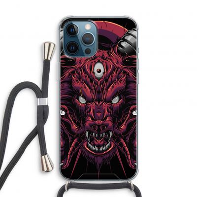 Hell Hound and Serpents: iPhone 12 Pro Transparant Hoesje met koord