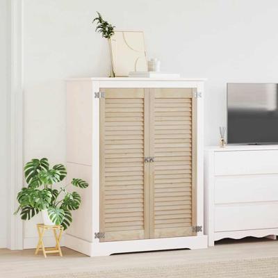 Kastdeuren 2 pcs Bruin 110 x 39.5 x 2.1 cm Massief grenenhout